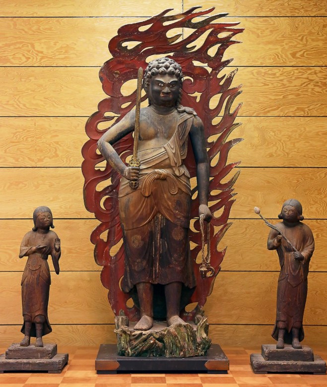 吉祥寺　不動明王及び二子立像